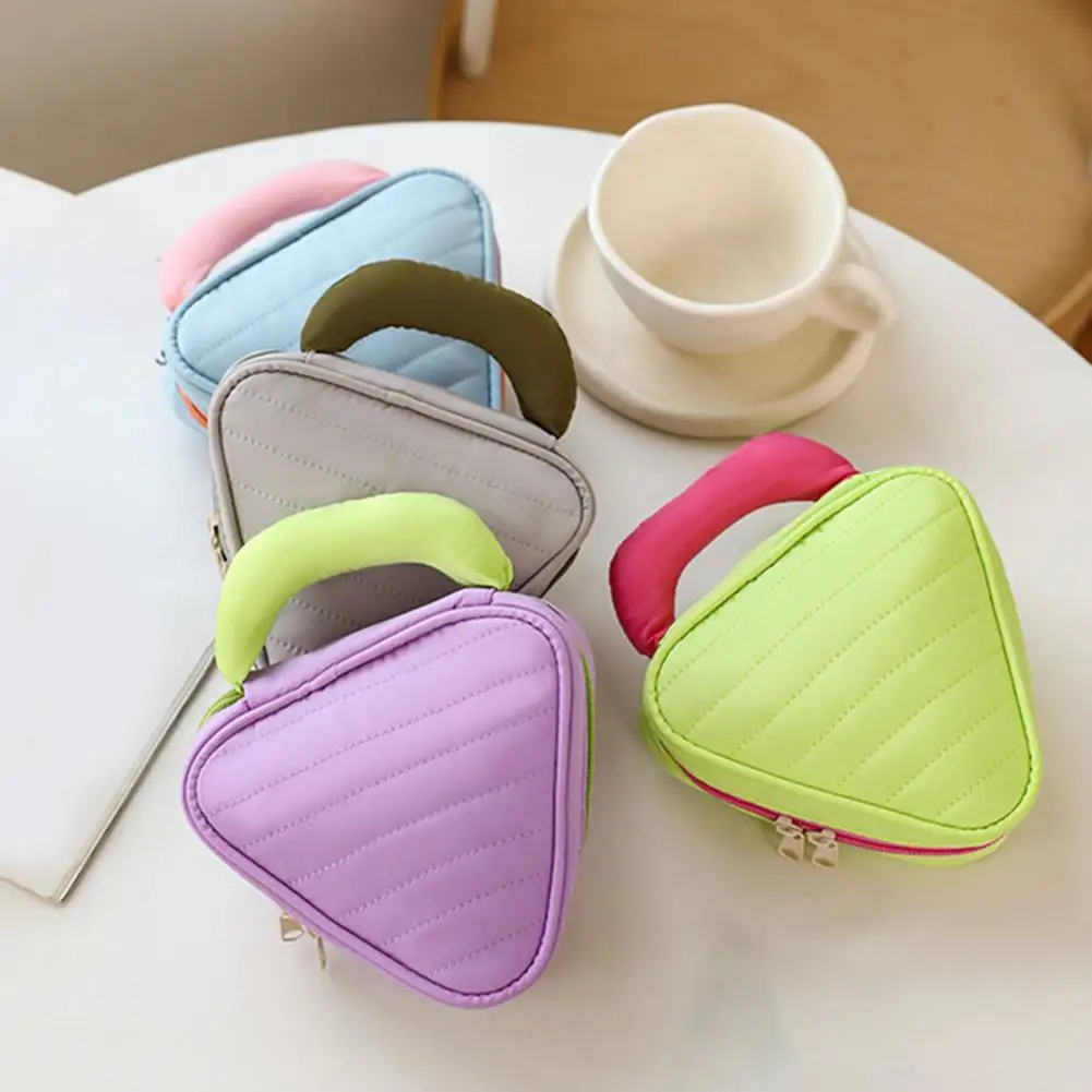 Makeup Bag Durable Mini Cosmetic Storage Bag Large Capacity Soft Material Travel Organizer Lipstick Keys Perfume Storage Pouch
