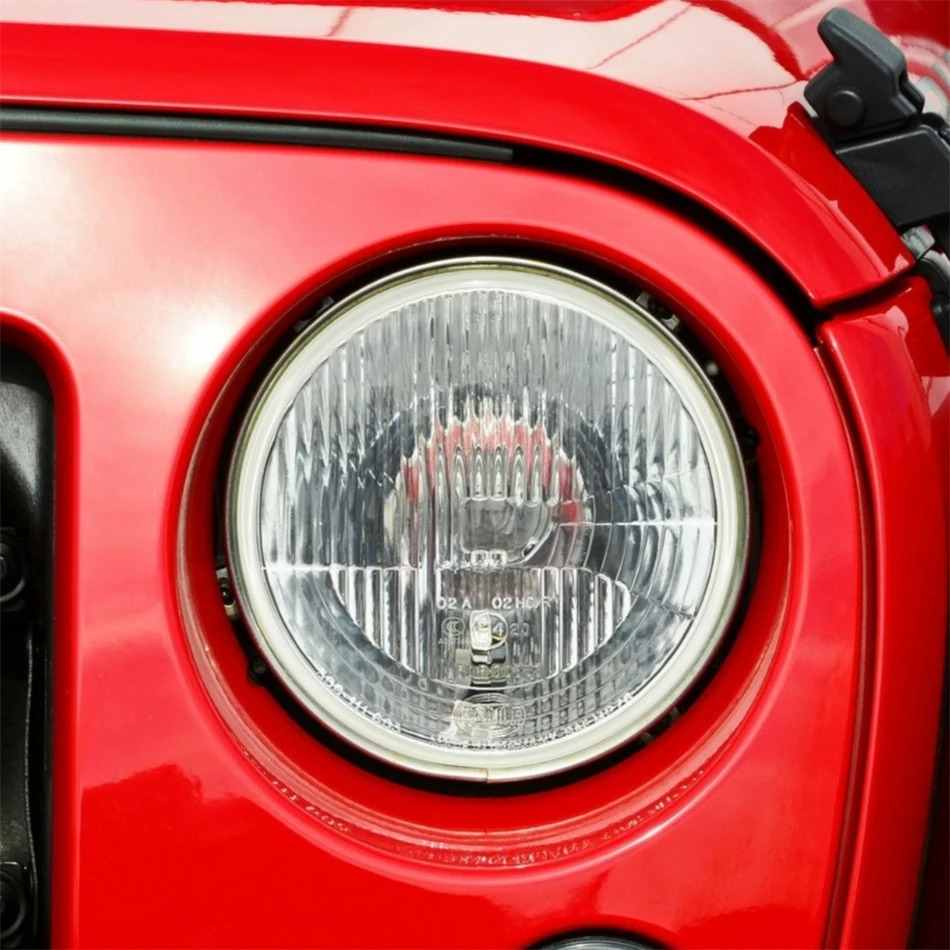 For Jeep Wrangler 2007 2008 2009 2010 2011 2012 2013 2014 2015 2016 2017 Car Decorations Accessories Headlights Lights Glass