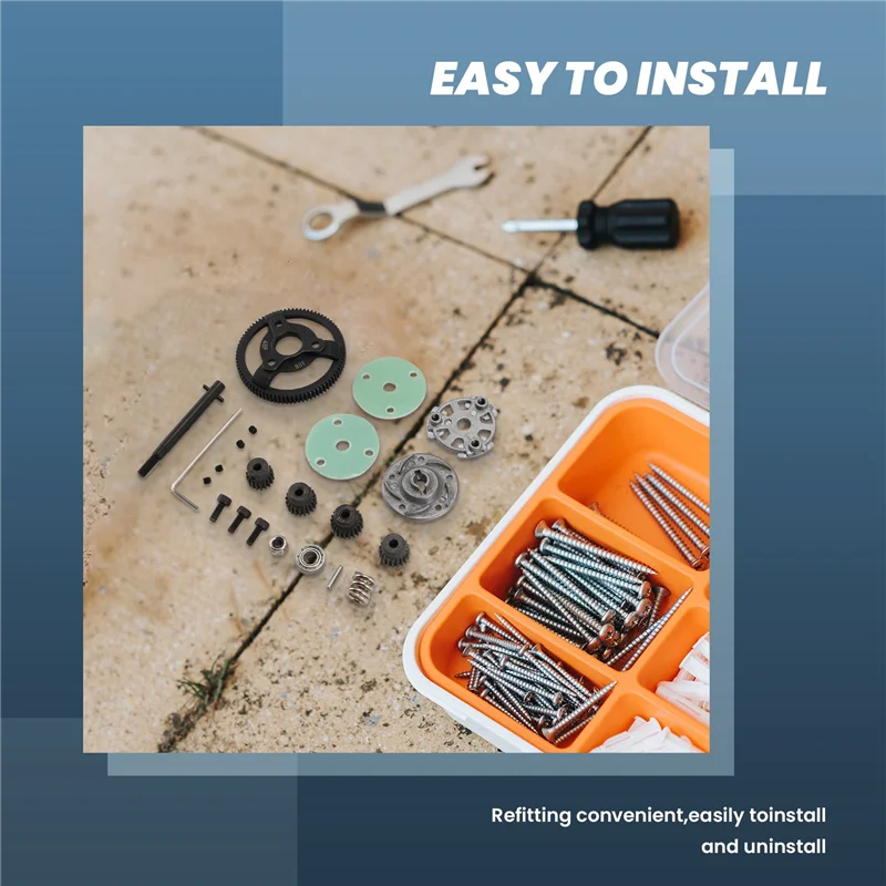 Nuovo-Set di ingranaggi cilindrici e pignoni in metallo 0.8M 48P per parti del modello di auto Rustler/Slash 2Wd 1/10 RC