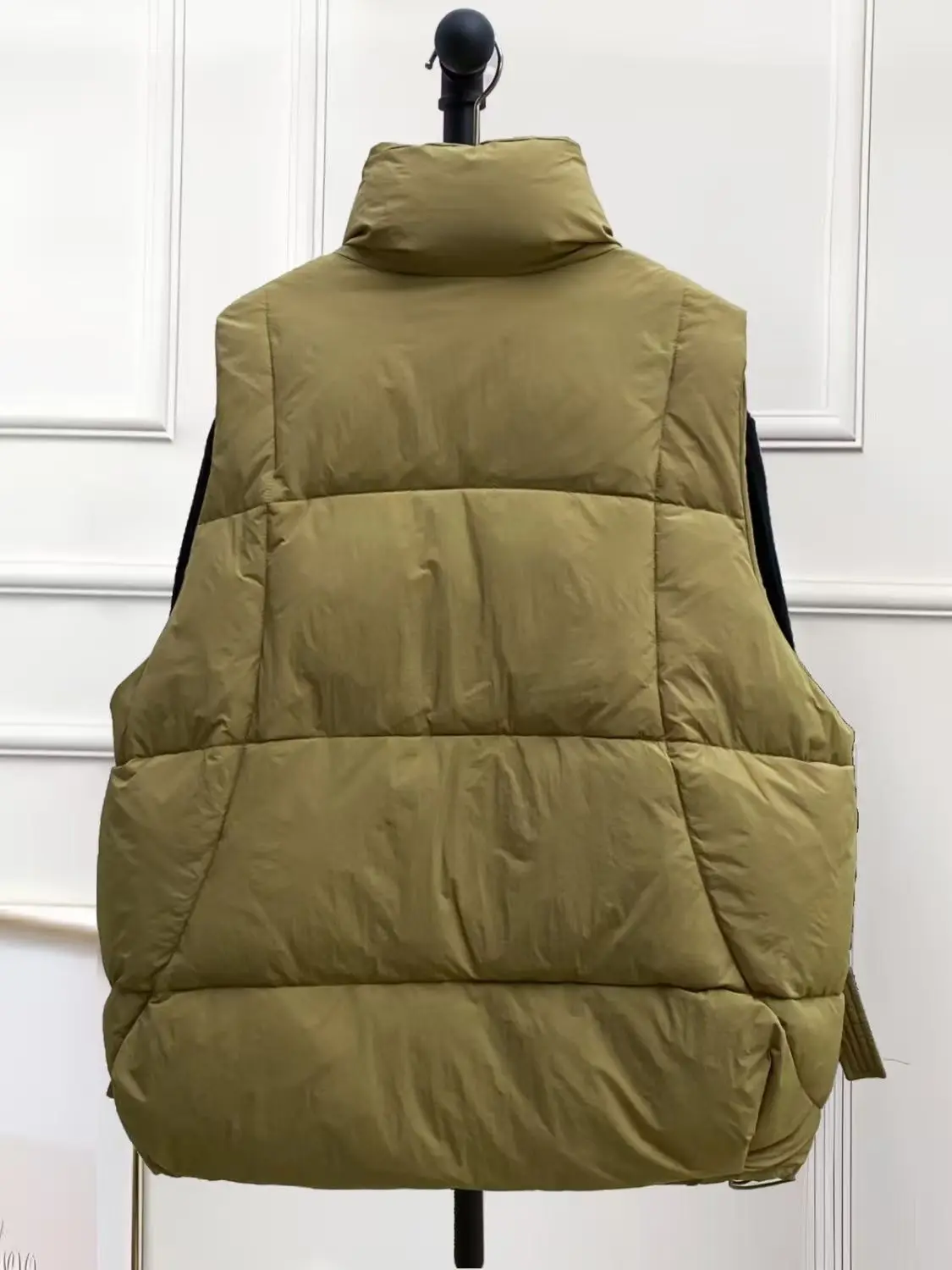 

Big Size Plus Size Autumn/Winter New Style Korean Loose Fit Down Cotton Vest Women's Shoulder Outerwear Cropped Jacket