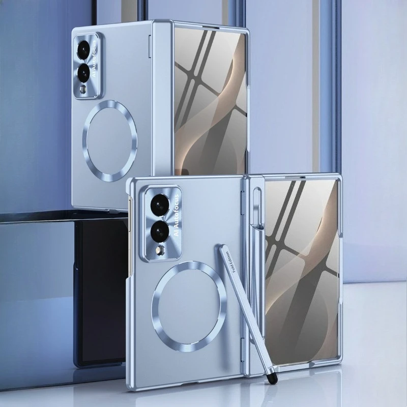 For Samsung Galaxy Z Fold 8 Ultra 7 6 5 Case Hinge Full Protection With Tempered Glass For Magsafe Magnetic Phone Cover ZFold8