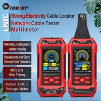 TOOLTOP 400V Cable Locator 3.2 Inches Underground Pipeline Wire Detector 60,000 Counts Multimeter Electrical Circuit Repair