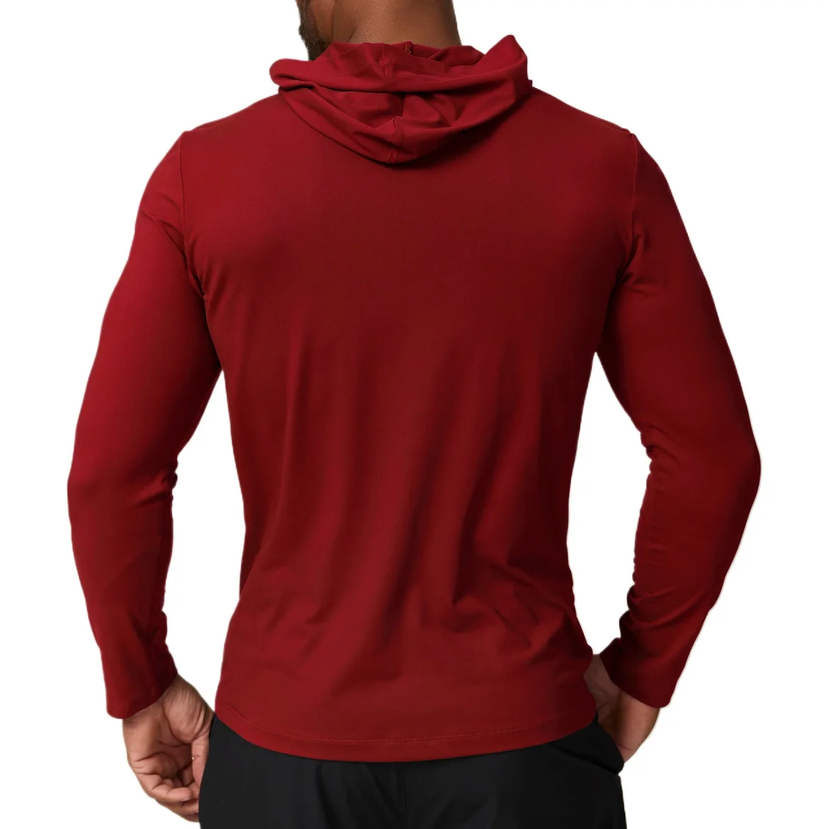Personalized LOGO Custom men's sports and leisure hooded quick-drying long-sleeved T-shirt running fitness sports outdoor jumper