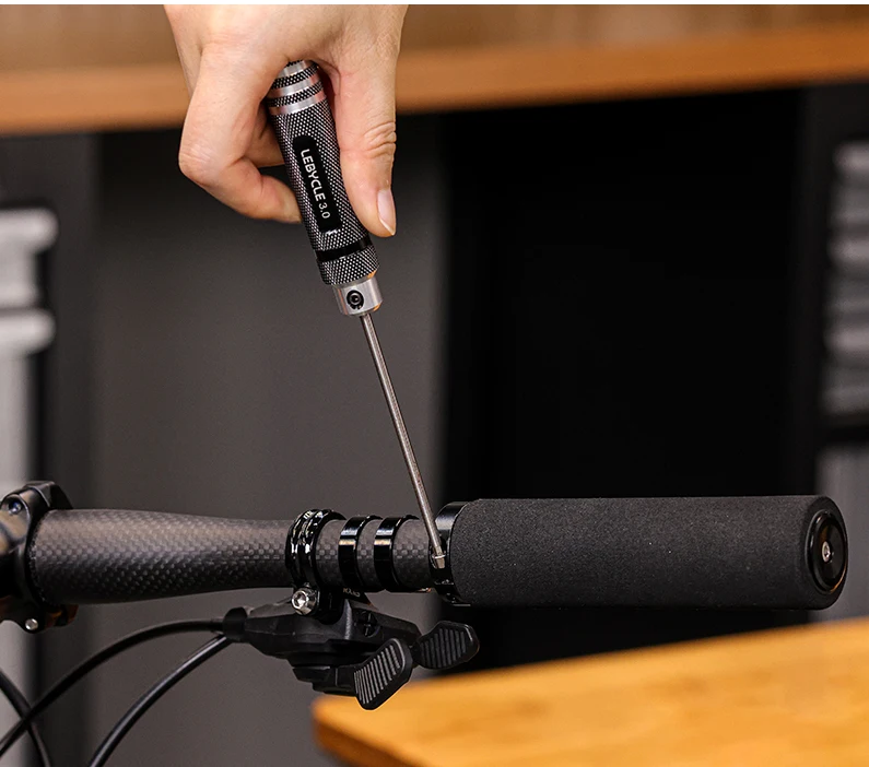 LEBYCLE Fahrrad-Präzisions-Sechskantschraubendreher aus Schnellstahl, Sechskant-Schraubendreher 1,5mm 2mm 2,5mm 3,0mm, Fahrrad-Reparaturwerkzeug – Detail 8