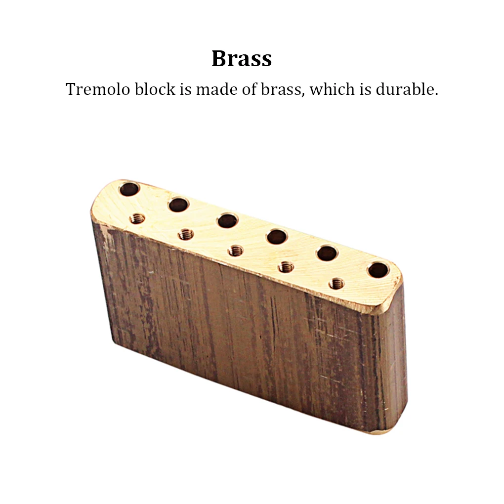 Tremolo Block Strat Tremolos Brass Block Base Plate Piano Bridge Part