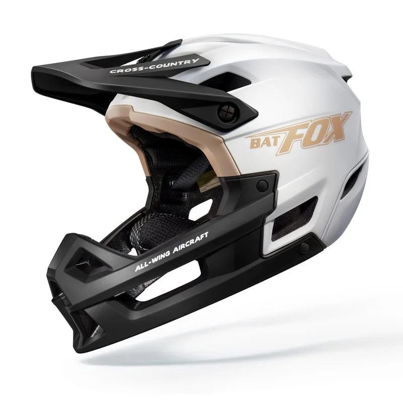 Batfox rosto cheio adulto sujeira aventura mountain ciclismo capacete luz bicicleta bmx extremo bmx mx downhill fora de estrada casco