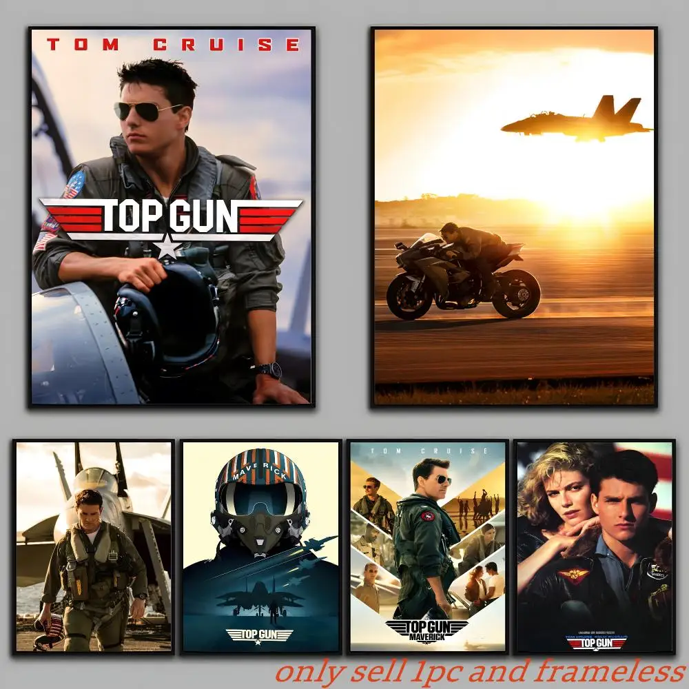 Top Gun Movie Poster Painting Prints Wall Art Picture Film Room Home Bar Cafe Decor Home Mural