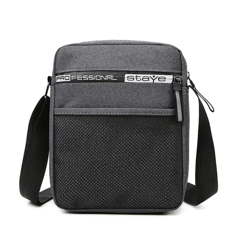 2024 Mannen Messenger Bag Crossbody Schoudertassen Mode Canvas Casual Handtassen Kleine Sling Pack Voor Werk Zakelijke Tas Tas