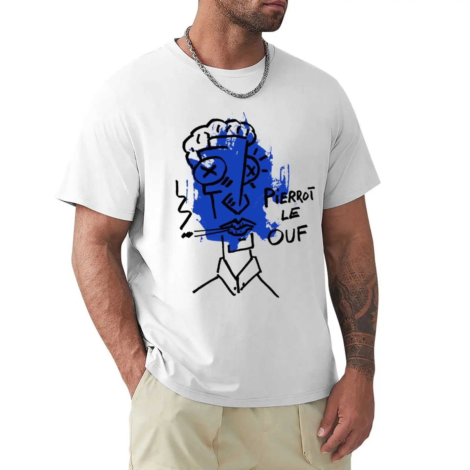 Pierrot the phew T-Shirt graphics customs hippie clothes fitted t shirts for men