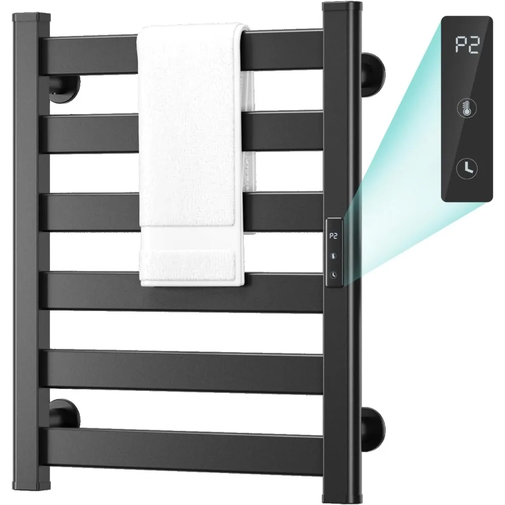 

Towel Warmer Rack for Bathroom, Smart Wall Mounted Heated Towel Rack, Constant Temperature Hard Wired/Plug-in Waterproof