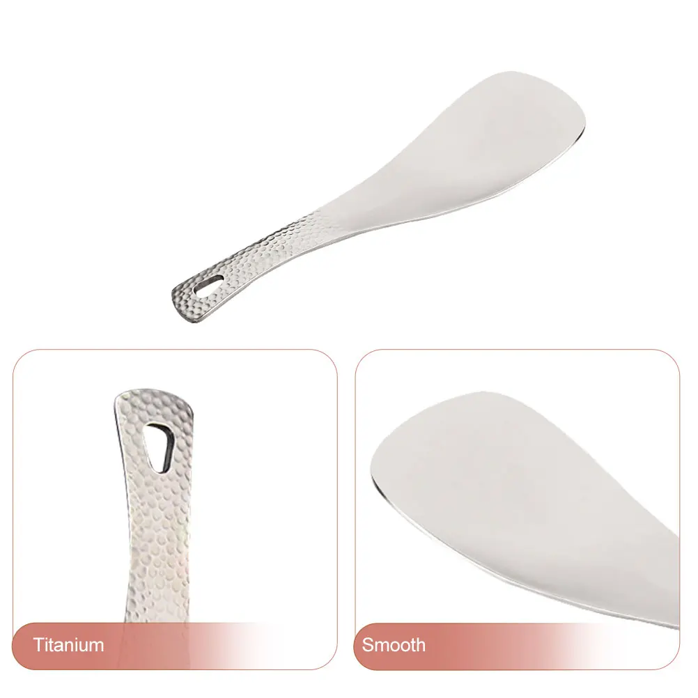 

Premium Titanium Spoon Lightweight Durable Outdoor Camping Tableware Portable Cutlery for Picnic Travel for Backpacking