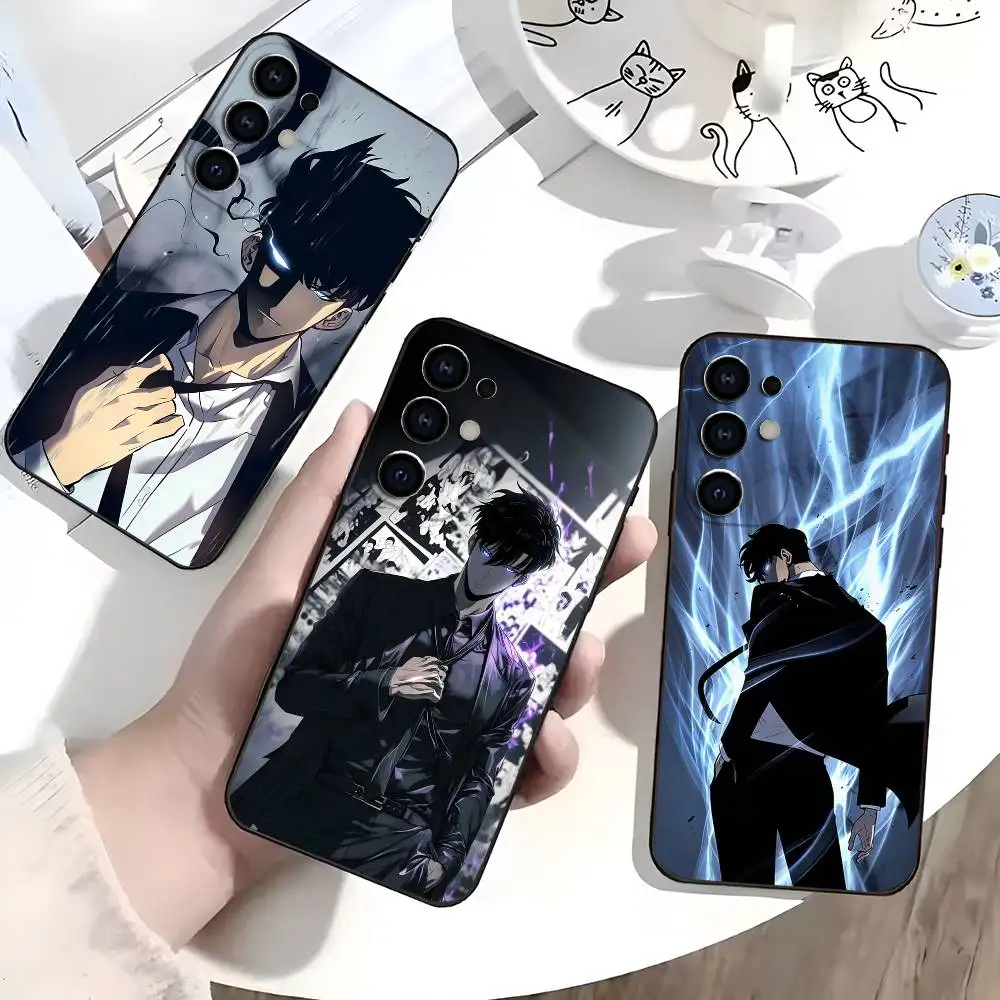 Чехол для телефона S-Solos S-Sung Jin-woo Leveling, силиконовый, мягкий, для Samsung S25, S24, S21, S22, S23, S30, Ultra, S20, Plus, FE, Lite