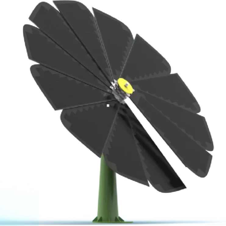 Factory Customized 220V/110V MPPT Smart Sunflower Hybrid Solar Panel System Lithium Ion Battery IP65 Protection