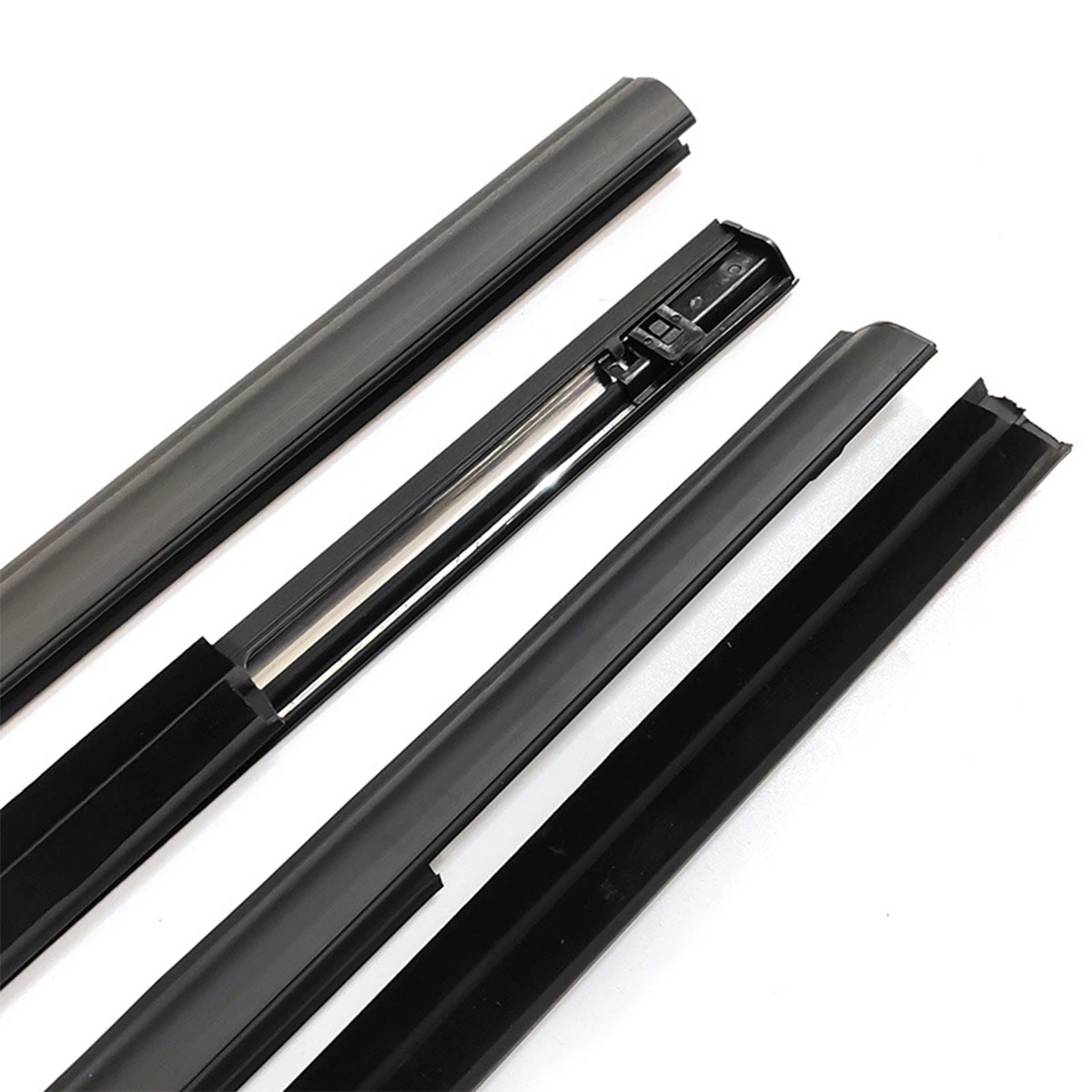 4PCS Car Outer Windows Rubber Weatherstrip Sealing Strip For For Nissan X-Trail T31 2008-2013