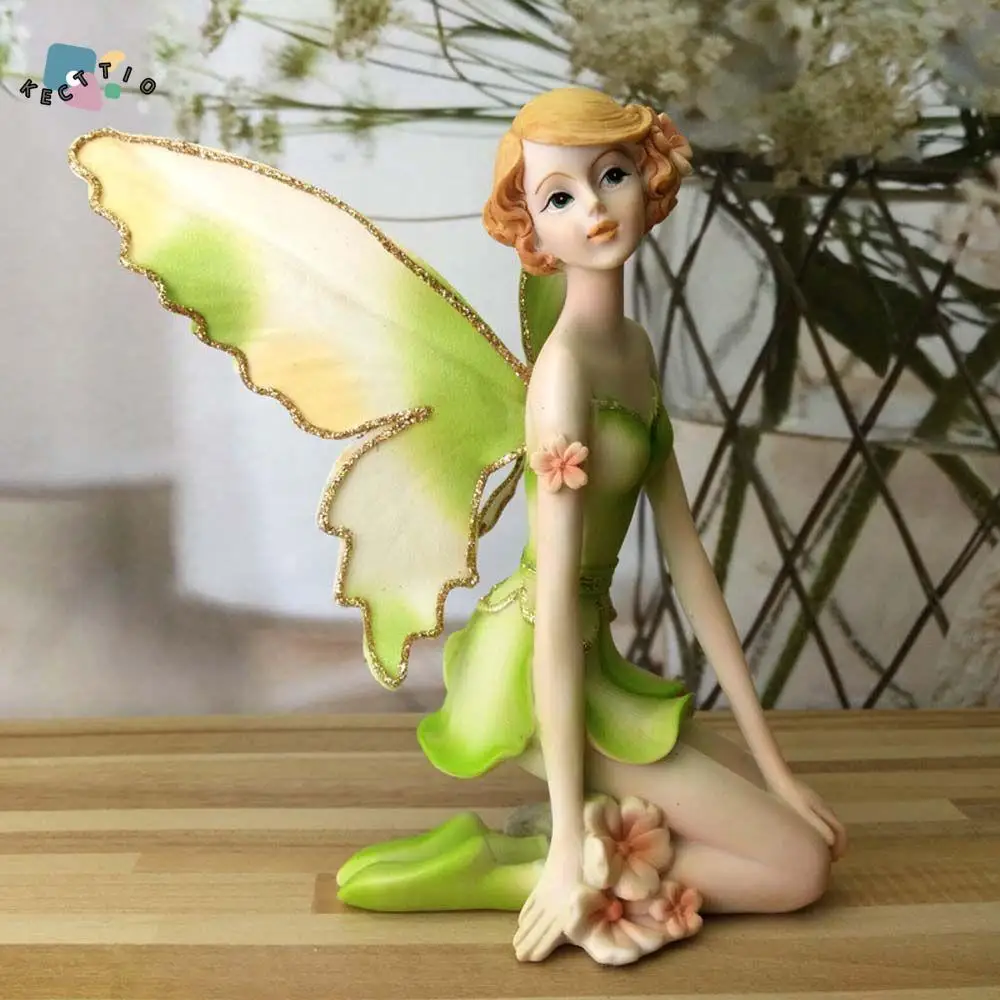 

Resin Gift Wing For Birthday Wedding Fairy Crafts Garden Angel figurines Flower fairy Miniatures Car Decor