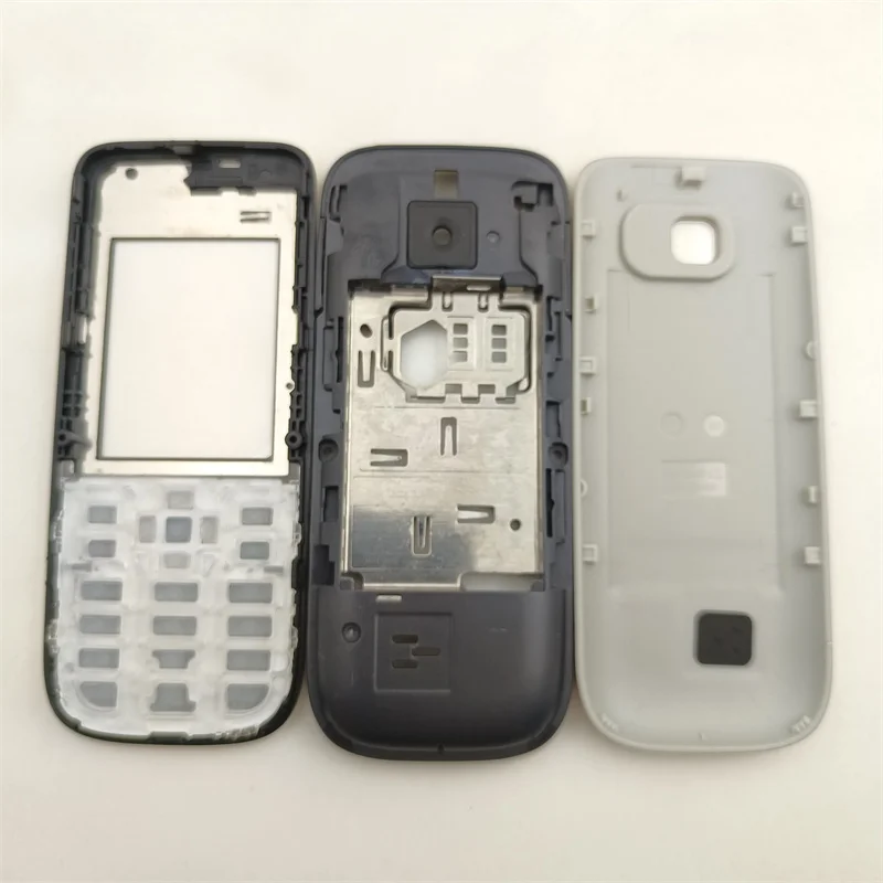 Full Housing Case Cover For Nokia C2 C2-01 Shell Battery Cover Housing case + English And Hebrew keypad Replace