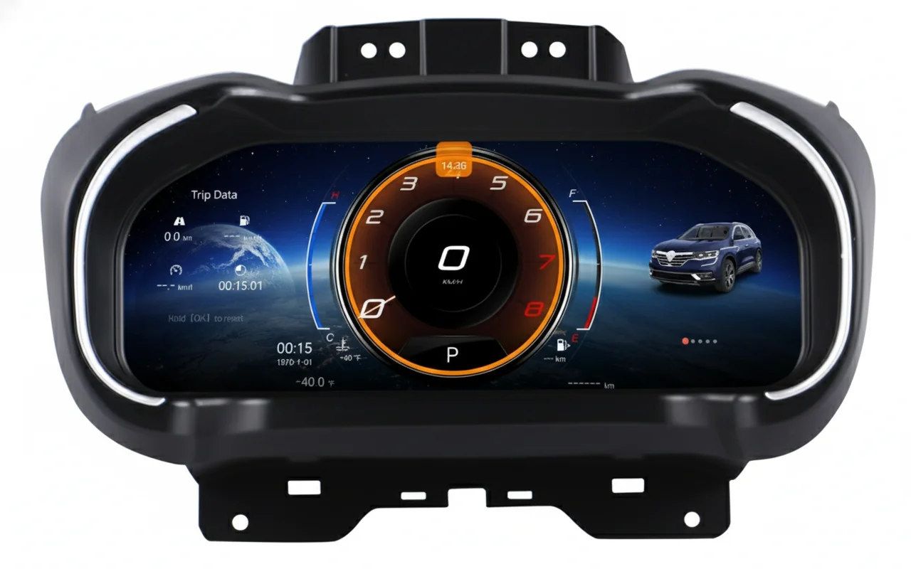 

12.3 Inch Full LCD Digital Dashboard Instrument Cluster Speedometer Upgrade for Renault Koleos 2016-2020