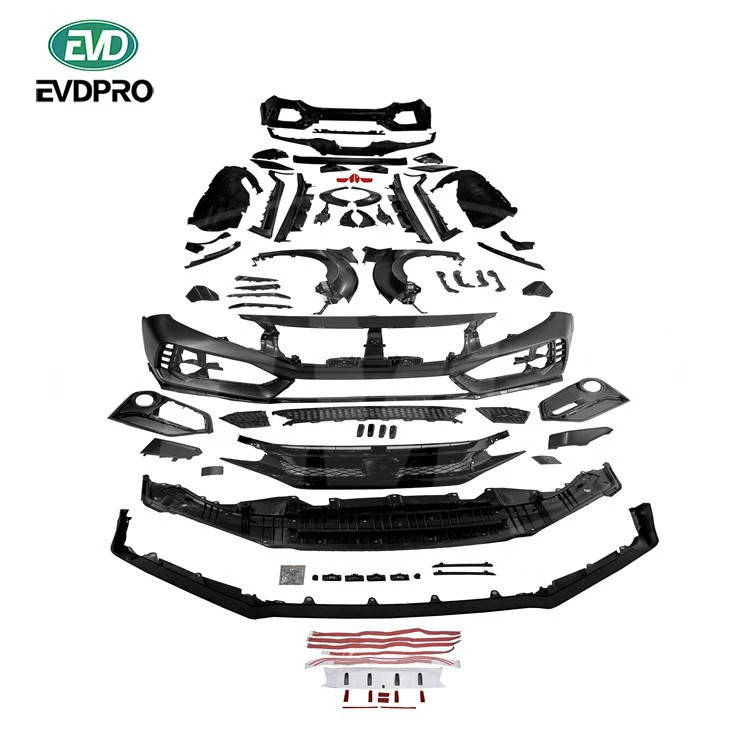 

For Honda Civic 2017-2021 Type R Fk8 Style Pp Wide Body Kits