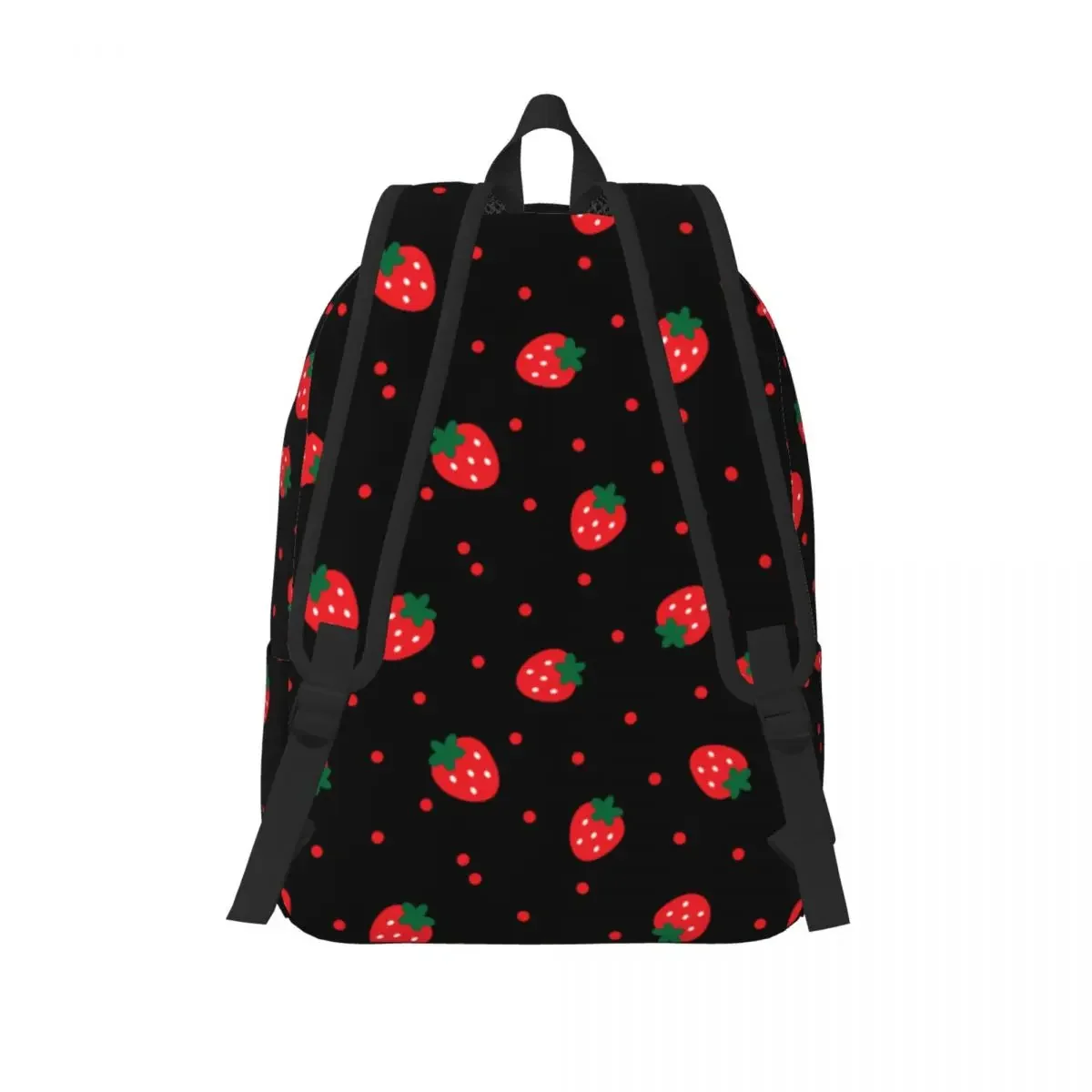 Mochila de lona para adolescentes, morral colorido de fresas, fruta, escuela media y secundaria, mochila para estudiantes, mochila para senderismo