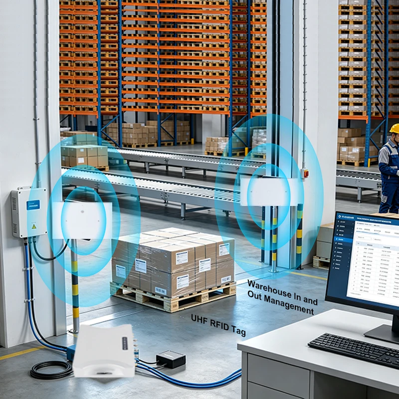 8dBi PCB Directional UHF RFID Reader Antenna Narrow-Angle Beam Antenna Access Control UHF RFID Narrow Beam Antenna
