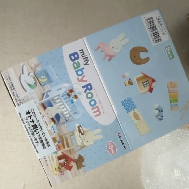 

Original Re-Ment 8pcs Miffy Baby Room Natural Kitchen Series Toys Cuddly Cartoon Mini Model Food Toys Collectible Model Gift
