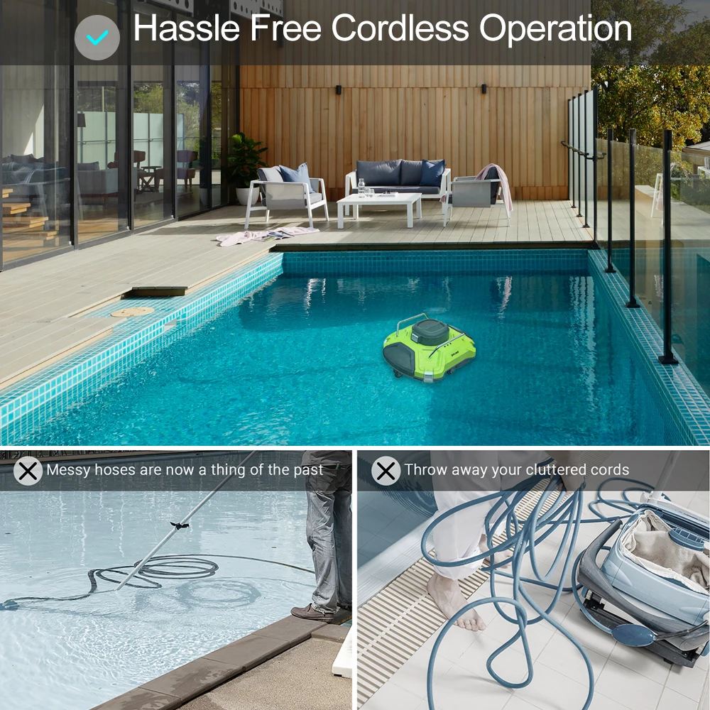 Swimming Pool Robot Vacuum Cleaner Automatic Pool Equipment Above Ground