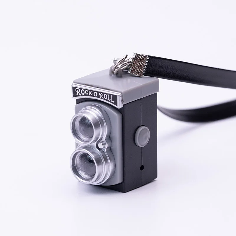 New Creative Mini Glow Baby With DSLR Camera Keychain With Flash Sound Effects Gift Toy Bag Accessories Kids Boy Gift Keychain