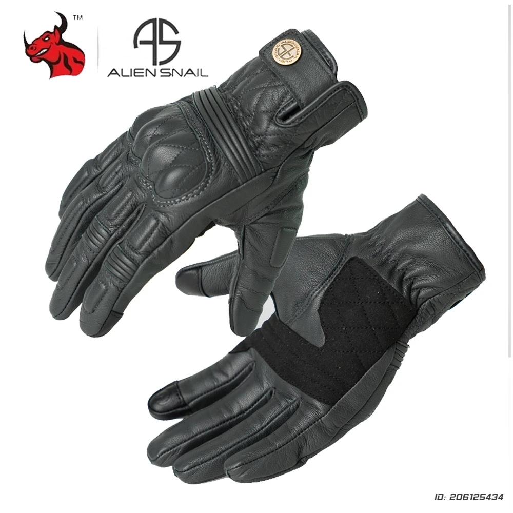 

Motorcycle Leather Gloves Retro Motorcyclist Gloves Men Women Vintage Moto Motocross Gloves Riding Motorbike Motocross Gloves