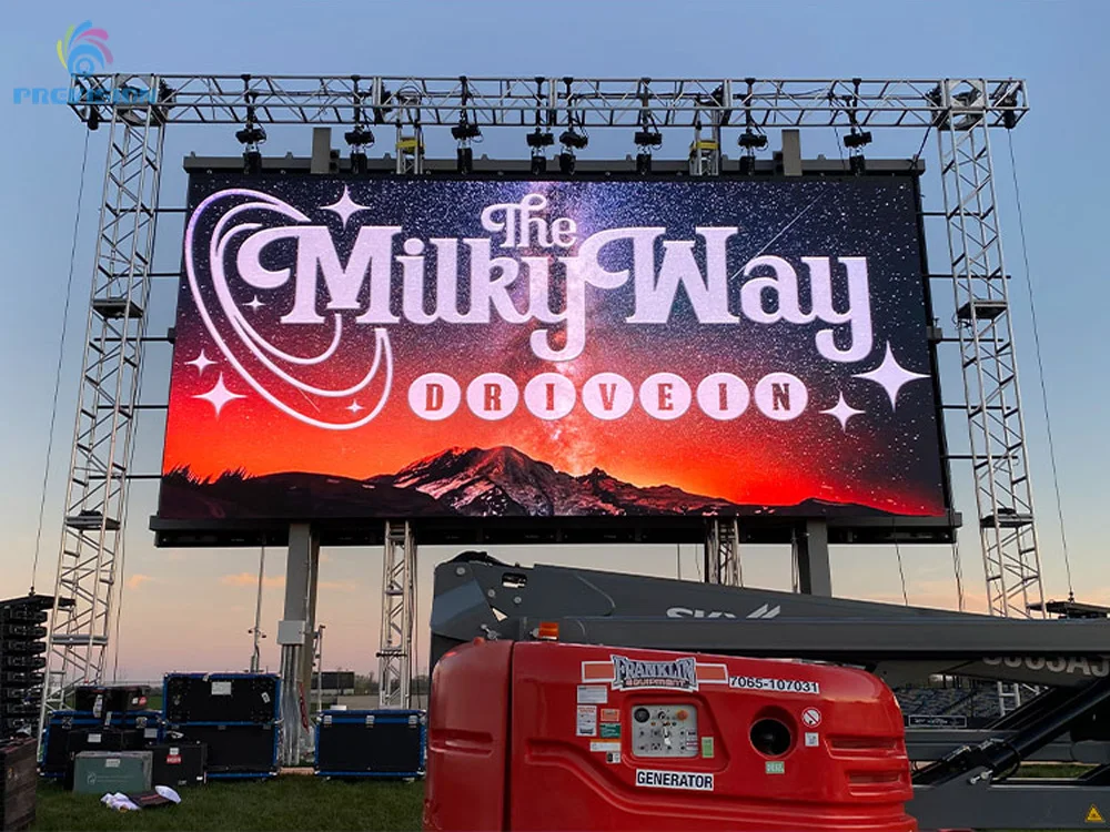 شاشة عرض لوحة LED خارجية عالية الدقة P3 P4 P5 P6 P8 P10 للإعلان