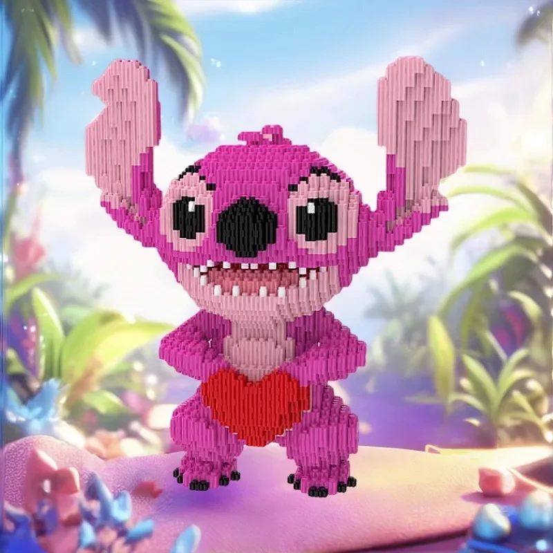 Stitch Building Blocks Disney Lilo & Stitch, Small Particle Bricks for Adults Gifts, Cute Cartoon Model Set