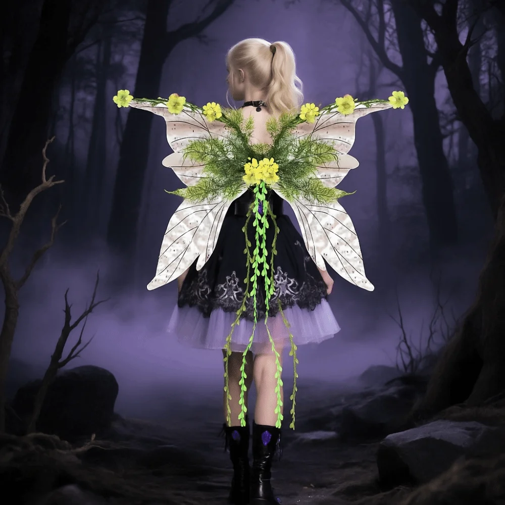 Temperament Flower Butterfly Wing Large Cosplay Props Cosplay Wing Dance Show Dress-up Cosplay Costumes Adult