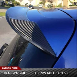 For Golf 6 Volkswagen VW Golf 6 VI MK6 GTI R20 Rear Roof Spoiler Trunk Wing Diffuser 2011-2013  Carbon Fiber/ABS Racing Spoiler