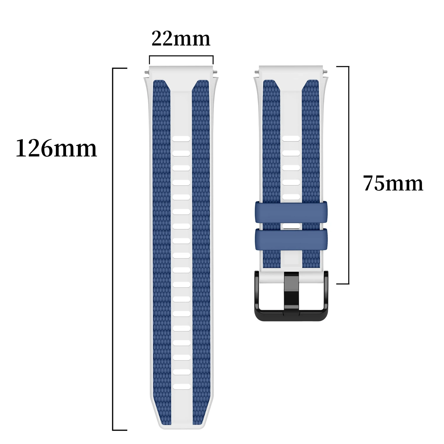 Official 22mm Strap For HUAWEI WATCH GT 6 5 4 46mm/WATCH 6 5 3 Pro 46 mm correas Bracelet HUAWEI Series Composite Silicone Band