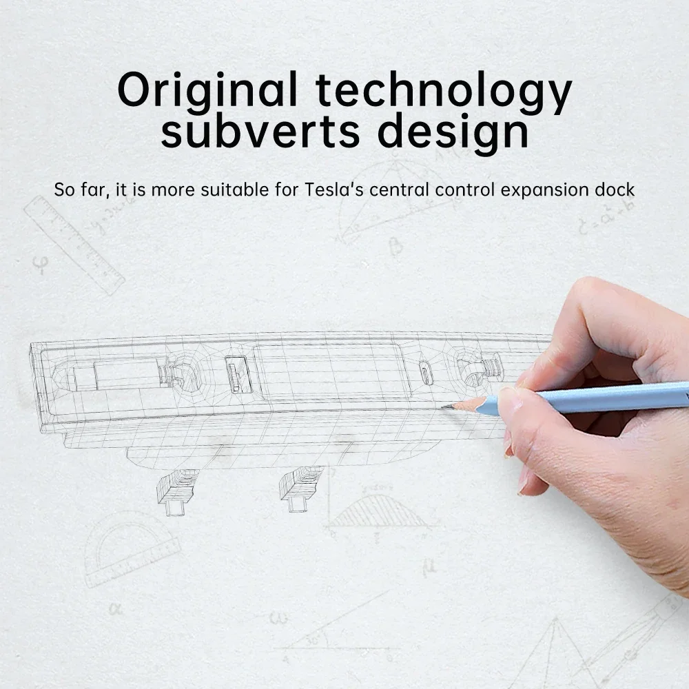 VASTZ USB شاحن شحن سريع قابل للسحب لطراز تسلا 3 Y شاحن سريع تحويلة محور ملحقات محطة الإرساء الذكية #2