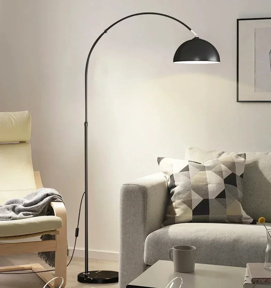 Nordic Instagram Creative Floor Lamp Living Room Sofa Bedroom Warm Decoration Light Luxury Marble Floor Lamp Home Decoration Art
