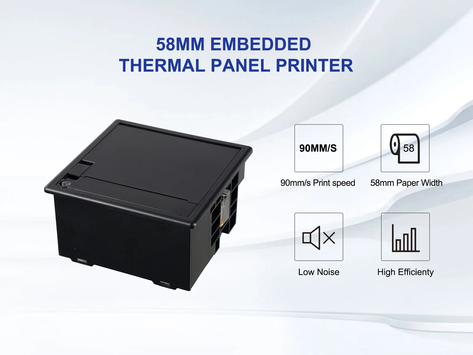 Imagem -03 - Impressora de Cashino Csn-a5 58 mm Micro Painel Rs232 Ttl Usb Impressora de Recibo Térmico