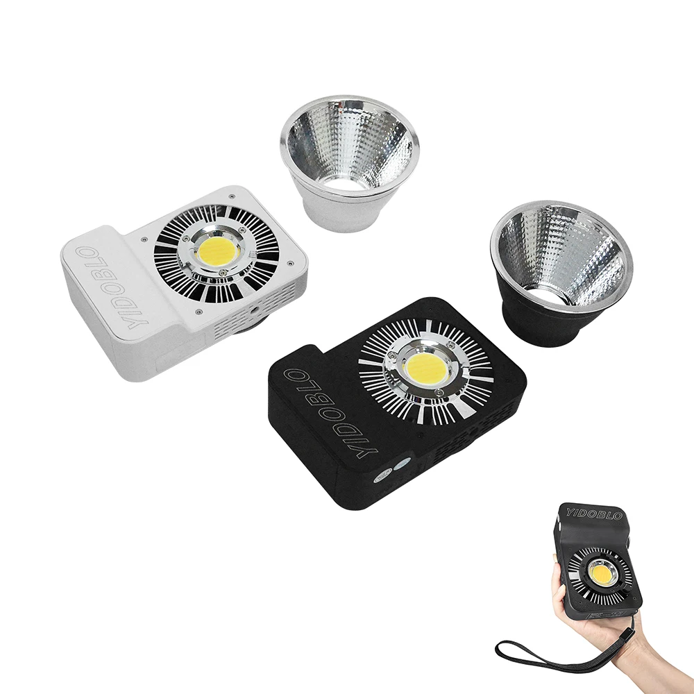 100W Portable COB Light Bi-color 2700K-7500K Fill Light Yidoblo ZC100BI LED Video Lights CRI95+ for Influencer Outdoor Indoor