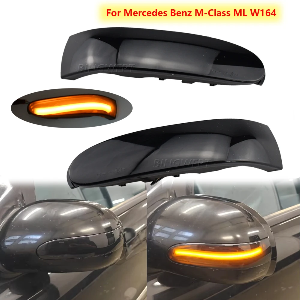 Car LED Rearview Mirror Indicator For Mercedes Benz M-Class ML W164 GL X164 R W251 ML350 Blinker Flasher Side Marker Light