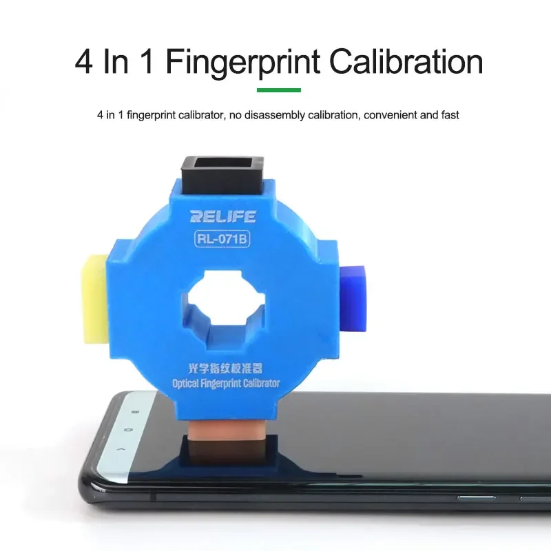 RELIFE RL-071B calibratore di impronte digitali Android per XIAOMI HUAWEI VIVO Phone strumento di calibrazione di impronte digitali ottiche
