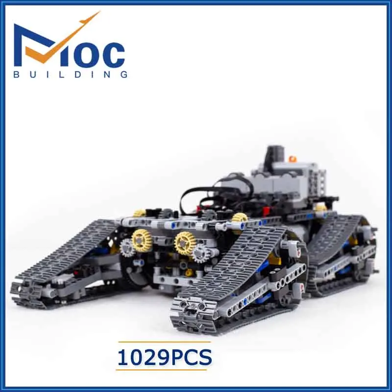 Tracked Climber Vehicle V6 MOC Building Blocks Motor Machine Technology Car DIY Off-road Bricks Model Puzzle Toys Xmas Gifts