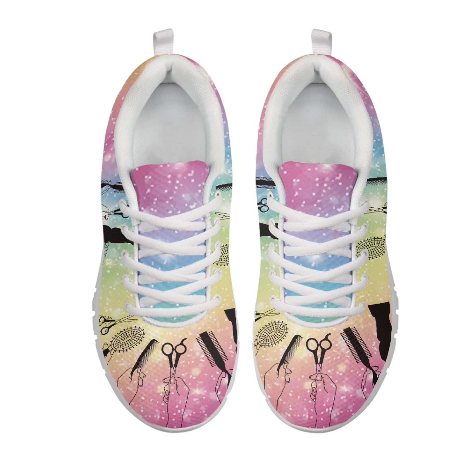 Coloranimal Hairdresser Tool Casual Walking Sneakers, Lightweight Breathable Fitness Shoes for Mens Womens Gym Outdoor Wear