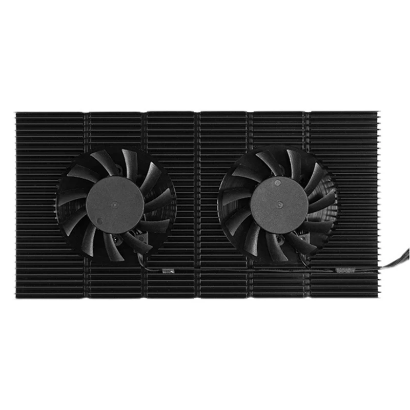 GPU Backplate Radiator Kit Graphics Card Backplane Memory Cooler Dual PWM Fan GPU Heatsink For RTX 3090 3080 3070