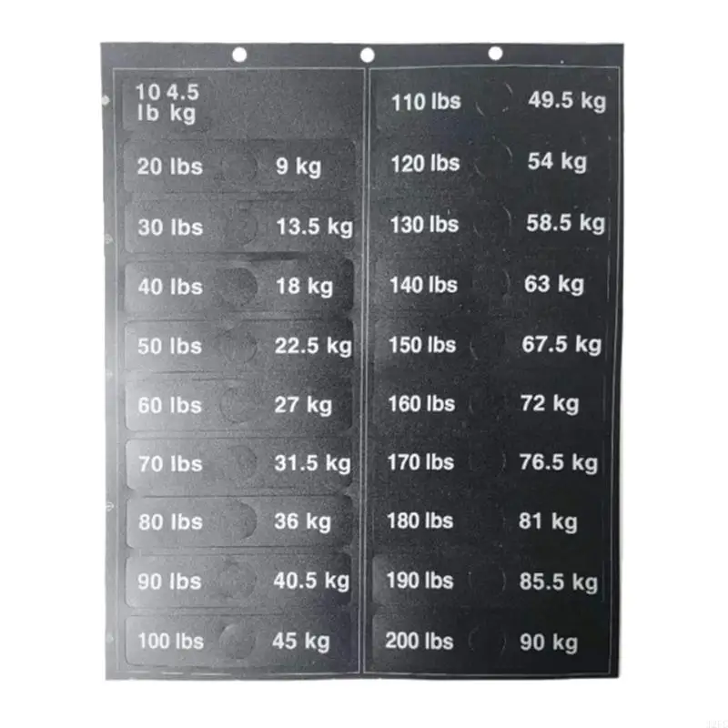 

J2FC Gym Equipment Weight Sticke Stack Stack Метки от 4,5 кг до 90 кг.