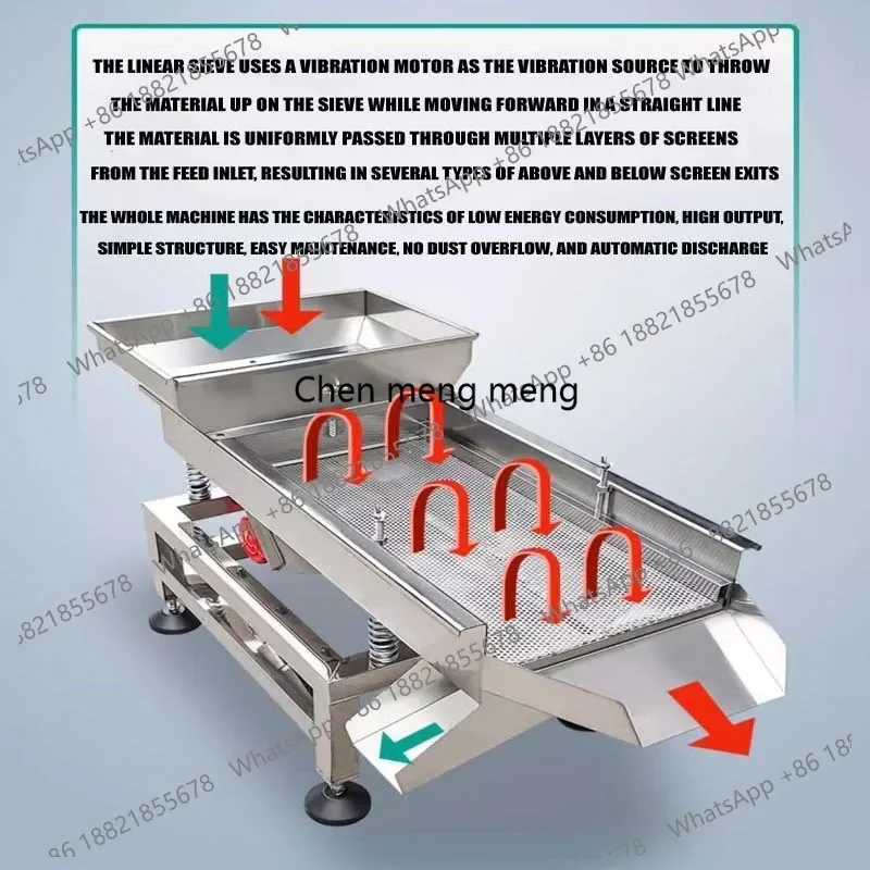 

New arrive Food Sieve Machin Single Double Layer Sieve Vibrating Screen Electric Large Granular Material Screening Machine