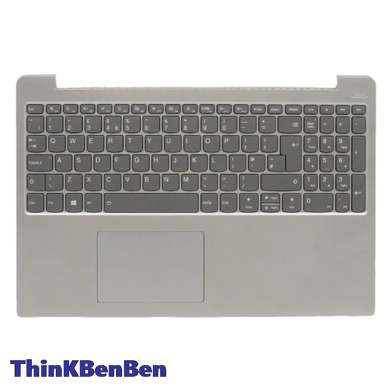 

UK English Platinum Grey Keyboard Upper Case Palmrest Shell Cover For Lenovo Ideapad 330S 15 15IKB 15AST 15ARR 5CB0R07277