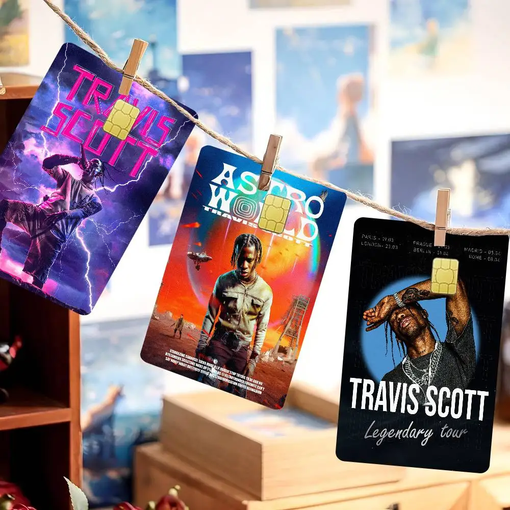 

Rapper T-Travis Scott Anime Spend Or Save Funny Shell On Off Ultra Thin No Fade Sticker Skin Cover Film For Debit Credit Card