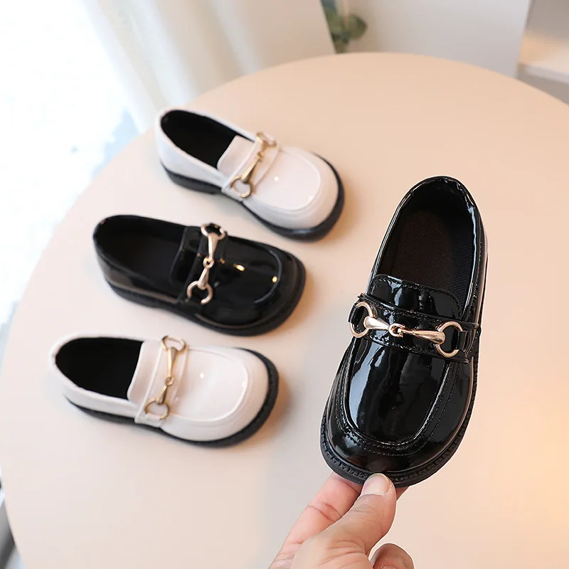 Fashion Flats for Children Casual Comfortable PU Leather Slip on Shoes Boys Girls Kids Candy Loafers All Size Kids Casual Shoes