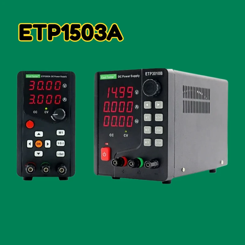 2026 New ETP1503A DC Power Supply 15V 3A/45W Adjustable Encoder Adjustment Voltage Current Display Lab Bench Power Source