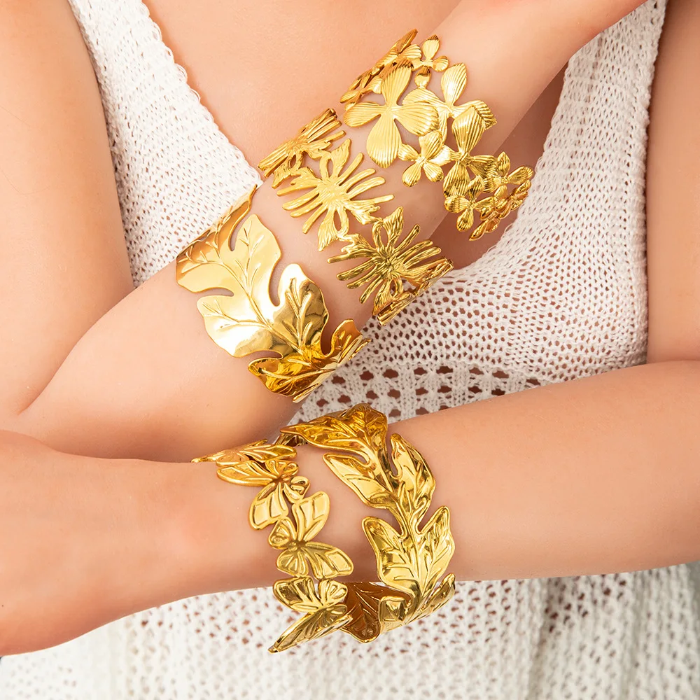 

High-End 18 Karat vergoldet Simple Style Stainless Steel Bracelet, Women's Fashion Handcrafted Luxury Jewelry Wholesale