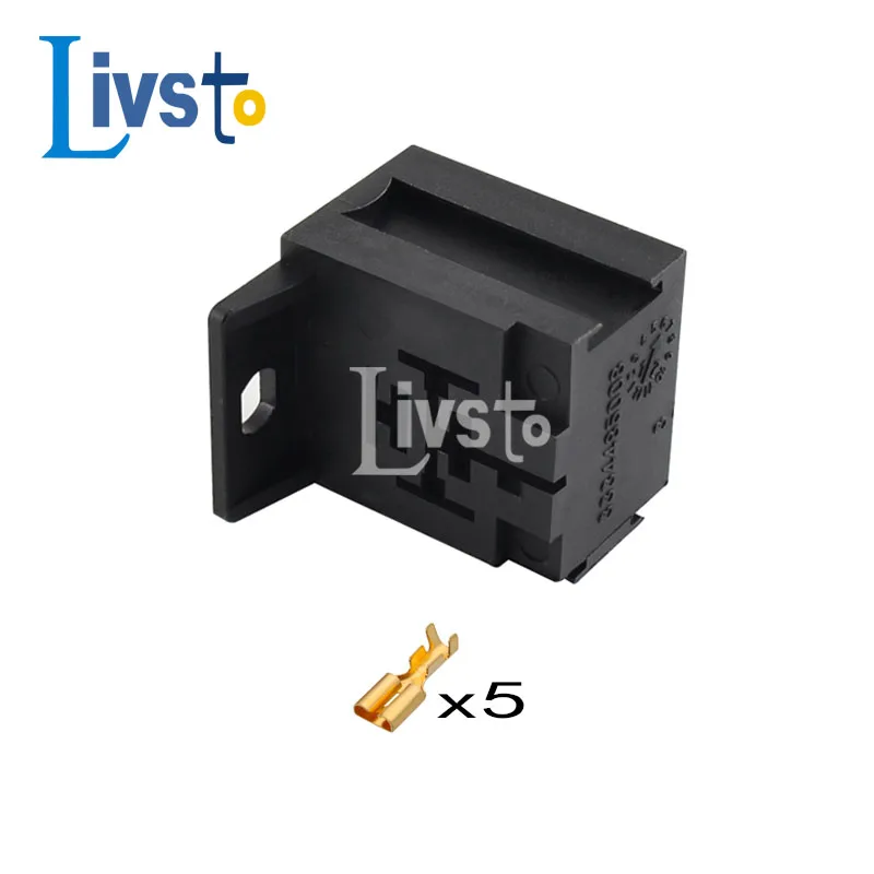 5/10/20/50 Sets 5 Pin Auto Connectors Car Relay Base Holder Socket 3334485008 DJJ7054Y-6.3-21